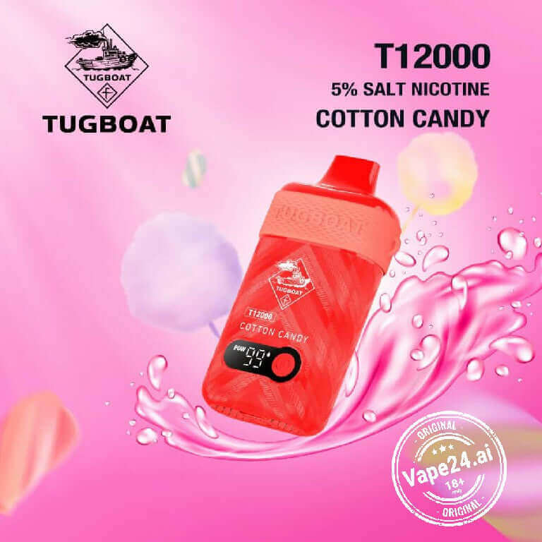 Tugboat T12000 Disposable Vape | Dubai, UAEFlavors ::: Cottton Candy