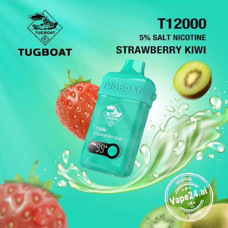 Tugboat T12000 Disposable Vape | Dubai, UAEFlavors ::: Strawberry kiwi