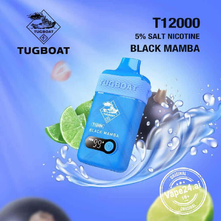 Tugboat T12000 Disposable Vape | Dubai, UAEFlavors ::: Black Mamba