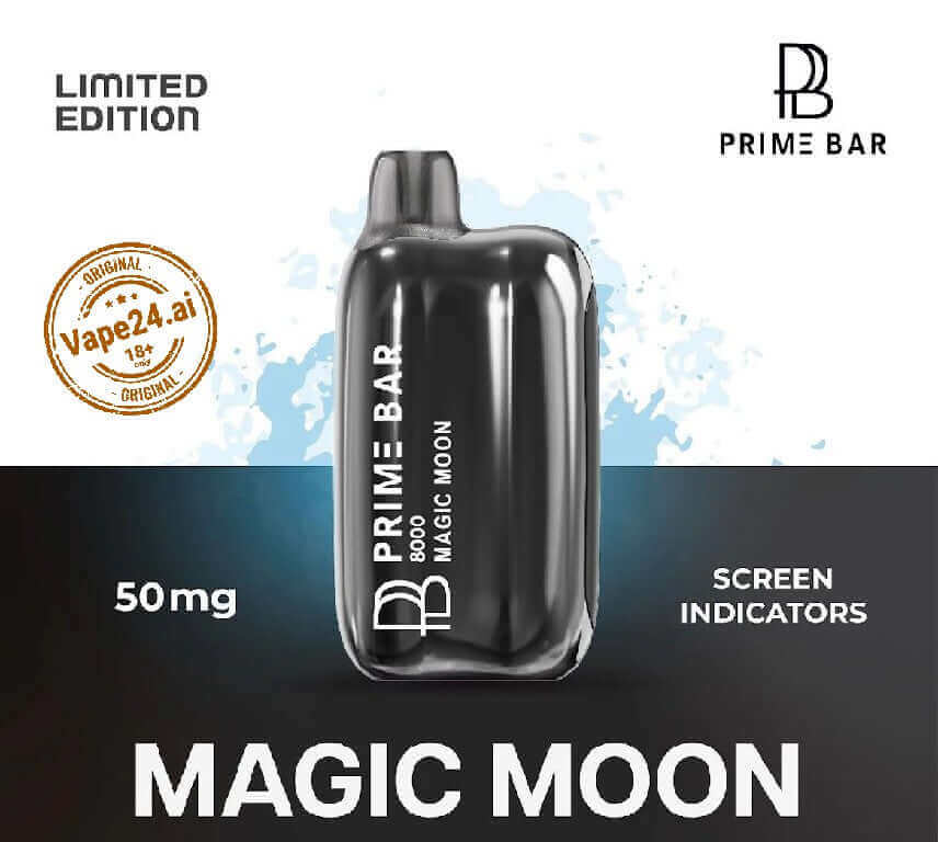 Prime Bar 8000 Puffs Vape - Dubai's Best 50mg DisposableFLAVOR ::: Magic Moon