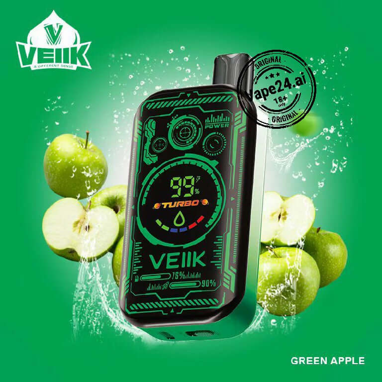 Veiik Space Mist 25000 Puffs Disposable Vape in Dubai Flavors: Green Apple