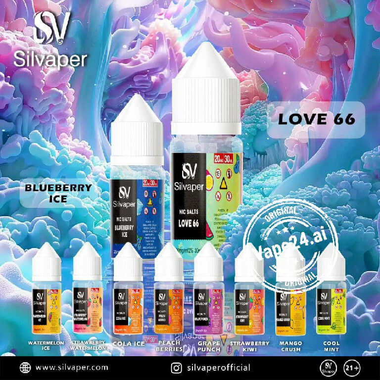 Silvaper Salt Nic 20mg 30ml – Premium E-Liquid in UAE Flavors: Blueberry Ice