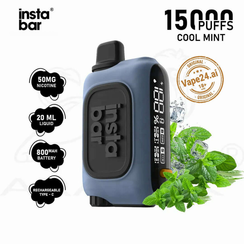 Instabar WT 15000 Puffs Vape with Boost Mode in UAE Flavors: Cool Mint