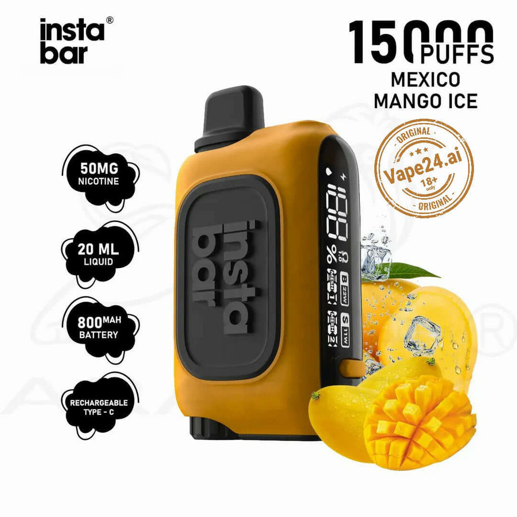 Instabar WT 15000 Puffs Vape with Boost Mode in UAE Flavors: Mexican Mango Ice