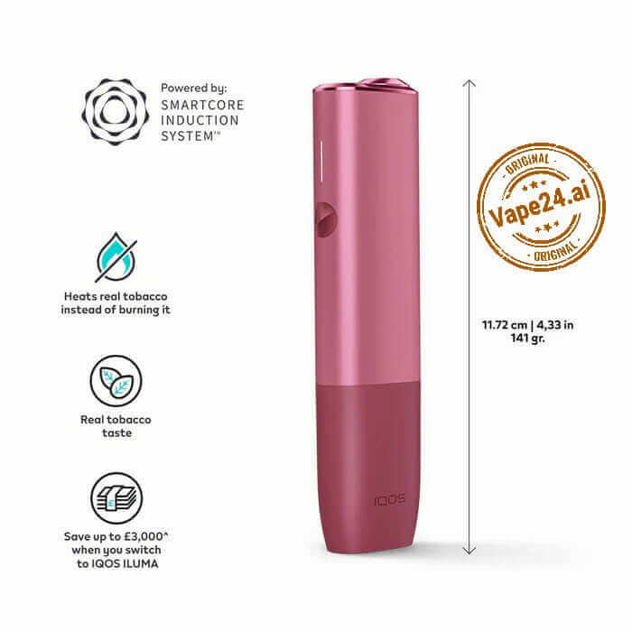 Buy IQOS ILUMA ONE in Dubai - Vape24 UAE | TEREA SticksCHOOSE MODEL-: Sunset Red