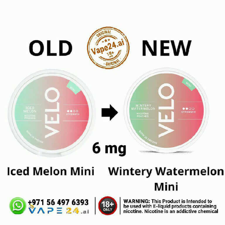 Order VELO Nicotine Pouches Made in Sweden - Best Price in DubaiFlavors ::: Iced Melon 6mg