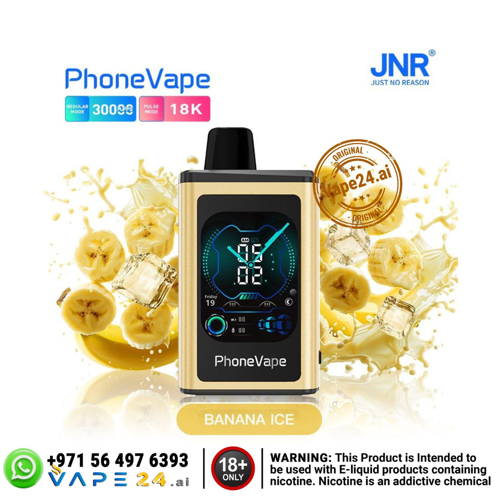 JNR Phone Vape 30000 – Smart Vape with 30K Puffs & Watch in Dubai