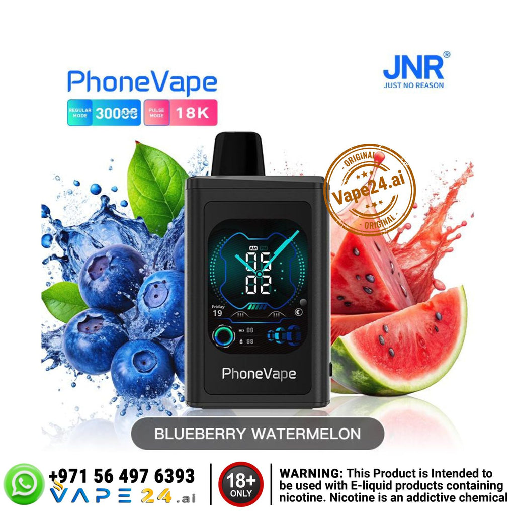 JNR Phone Vape 30000 – Smart Vape with 30K Puffs & Watch in Dubai