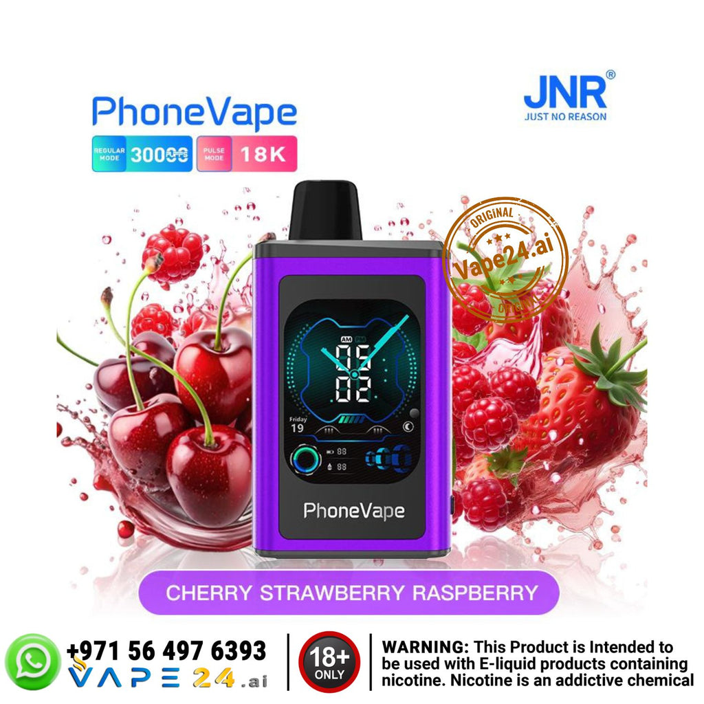 JNR Phone Vape 30000 – Smart Vape with 30K Puffs & Watch in Dubai