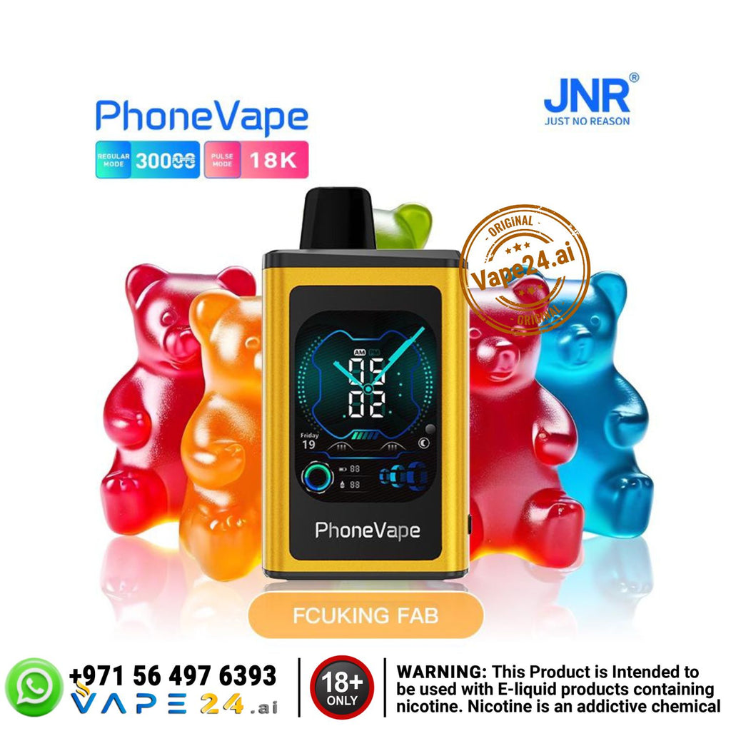 JNR Phone Vape 30K Puffs Smart Disposable Dubai Delivery vape24.ai JNR Phone Vape 30K Puffs Smart Disposable Dubai Delivery vape24.ai