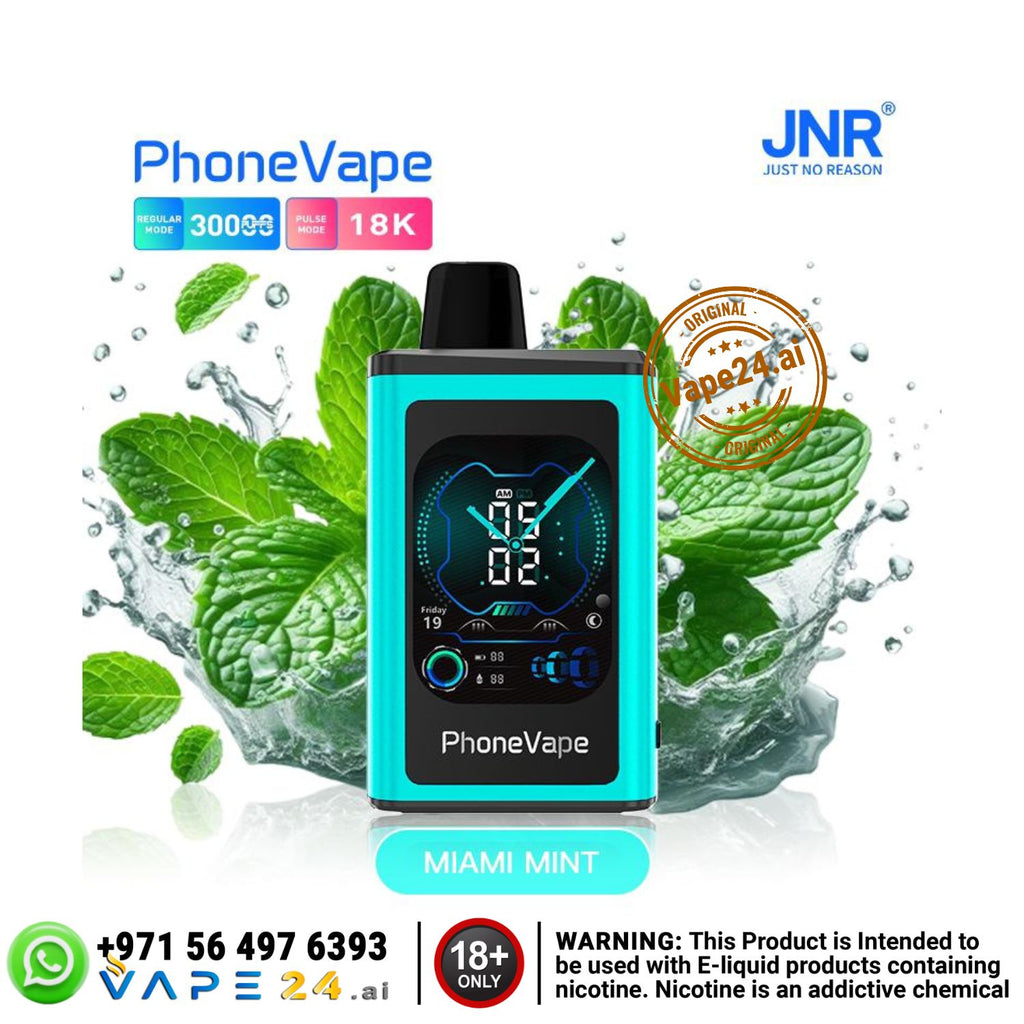 JNR Phone Vape 30K Puffs Smart Disposable Dubai Delivery vape24.ai JNR Phone Vape 30K Puffs Smart Disposable Dubai Delivery vape24.ai