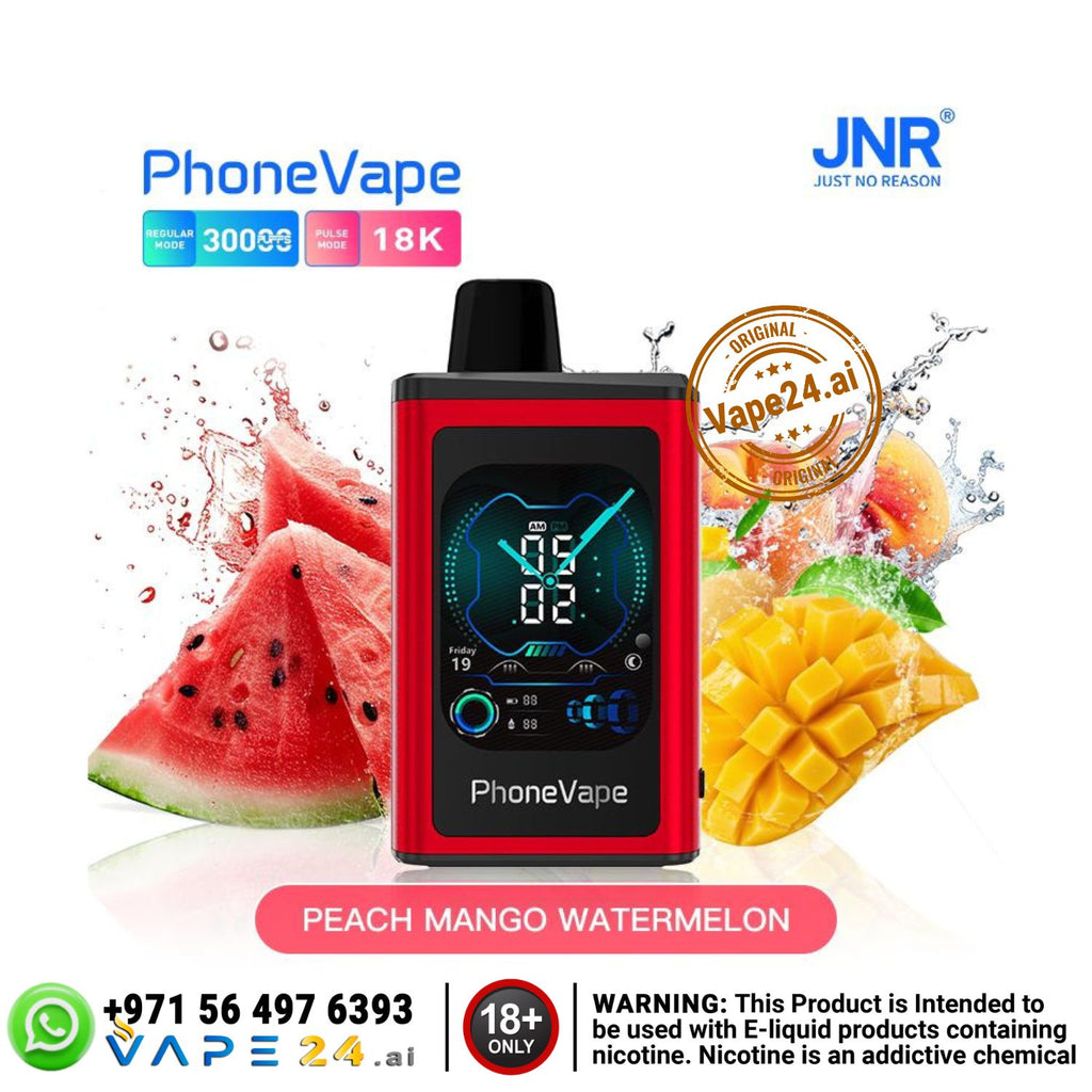 JNR Phone Vape 30000 – Smart Vape with 30K Puffs & Watch in Dubai