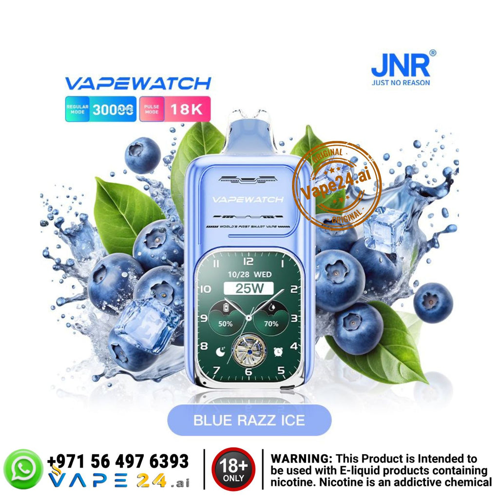 JNR VapeWatch 30K Puffs Smart Vape Dubai Buy Online vape24.ai JNR VapeWatch 30K Puffs Smart Vape Dubai Buy Online vape24.ai