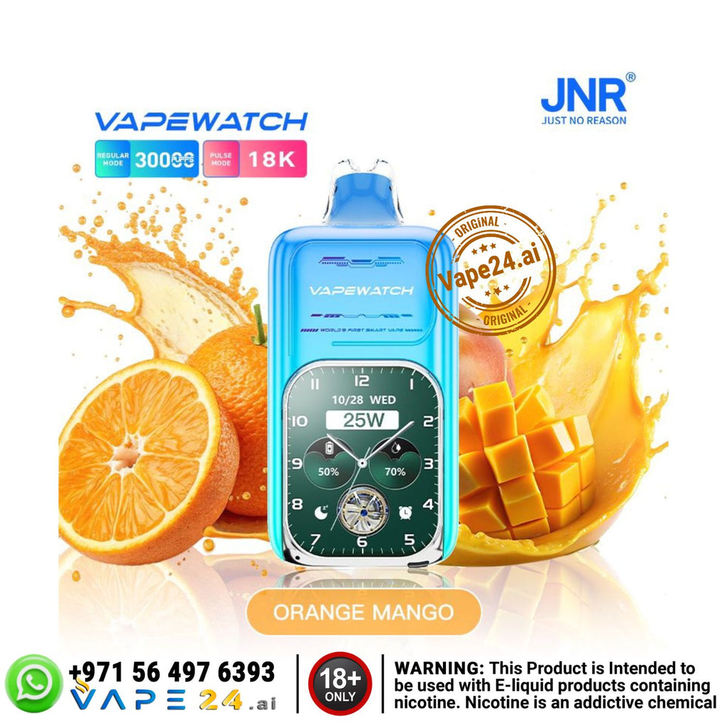 JNR VapeWatch 30K Puffs Smart Vape Dubai Buy Online vape24.ai JNR VapeWatch 30K Puffs Smart Vape Dubai Buy Online vape24.ai