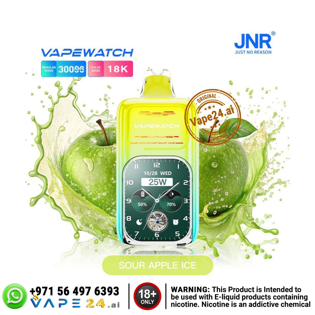 JNR VapeWatch 30K Puffs Smart Vape Dubai Buy Online vape24.ai JNR VapeWatch 30K Puffs Smart Vape Dubai Buy Online vape24.ai