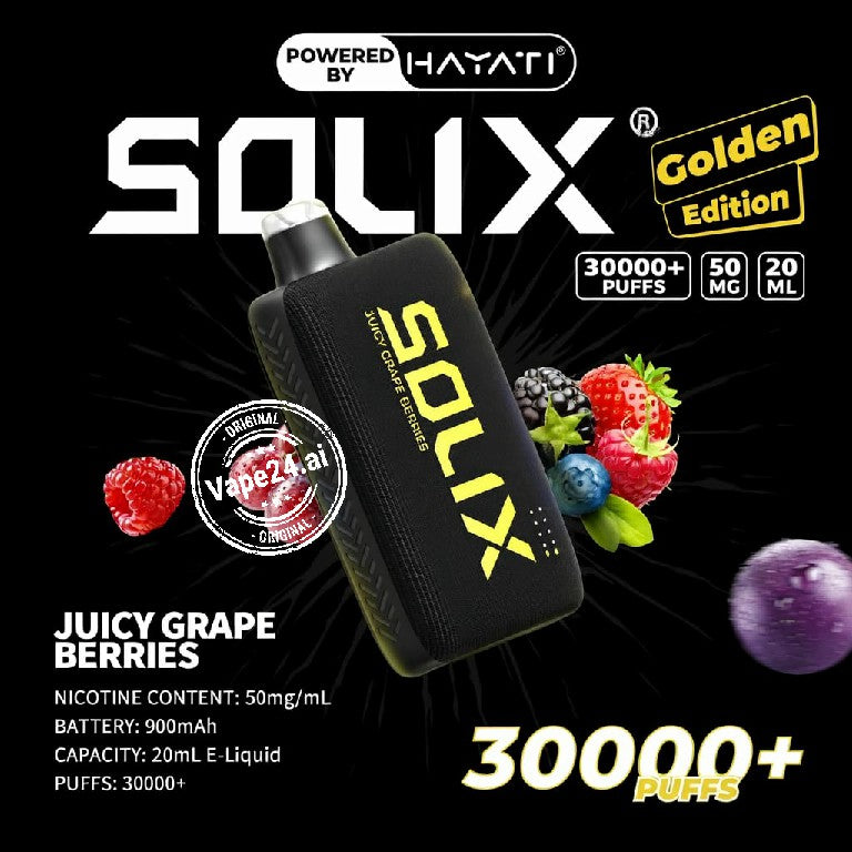 Hayati Solix 30000 Puffs Golden Edition Disposable Vape  in Dubai UAE