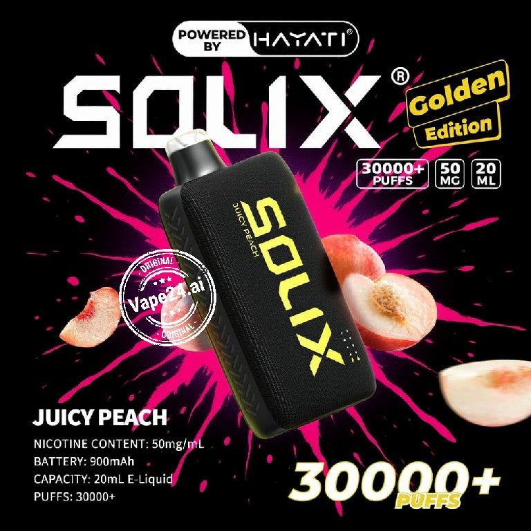 Hayati Solix 30000 Puffs Golden Edition Disposable Vape  in Dubai UAE