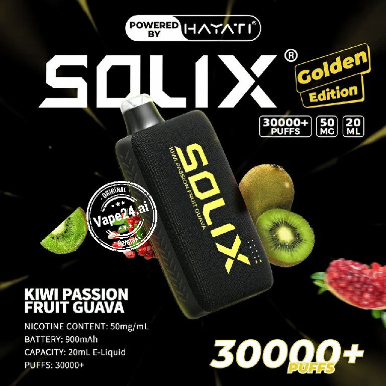 Hayati Solix 30000 Puffs Golden Edition Disposable Vape  in Dubai UAE