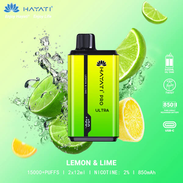 HAYATI Pro Ultra 15000 Puffs Dual Flavor Vape – 2% Nicotine in Dubai