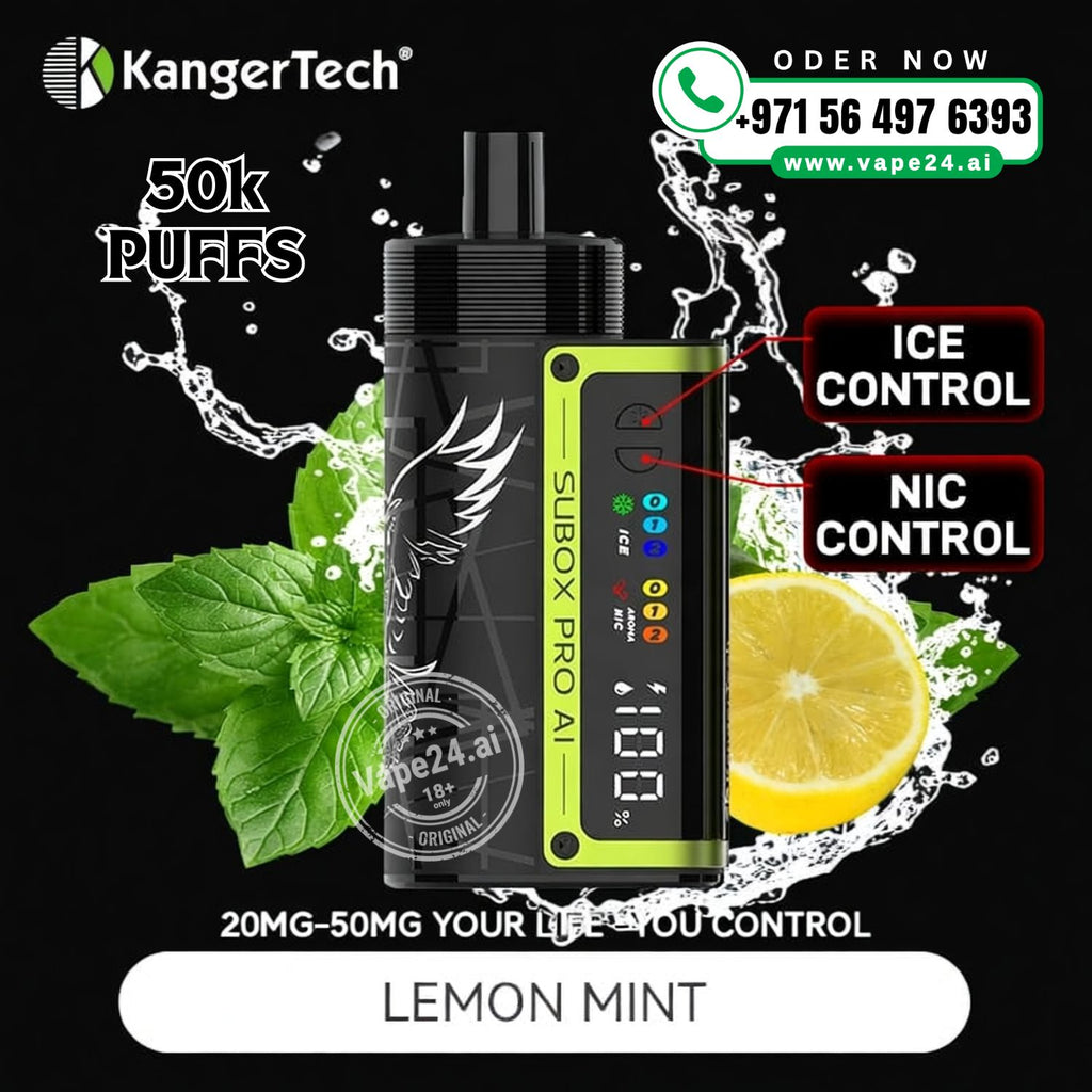 Kanger SUBOX PRO AI 50000 Puffs Disposable Vape Dubai Nic Control