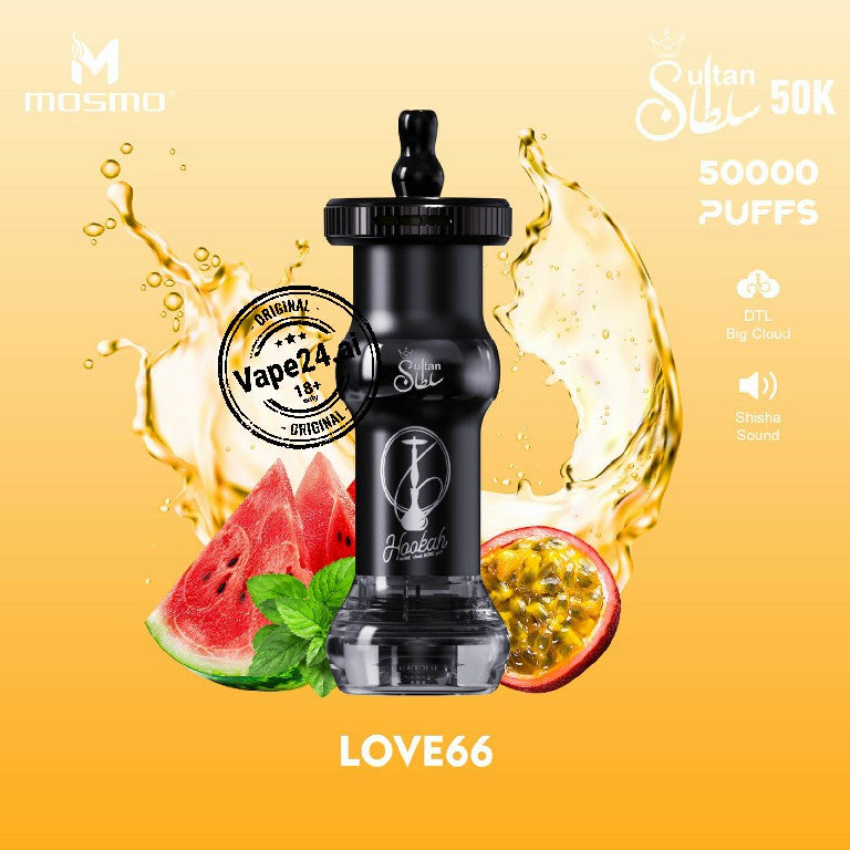Mosmo Sultan 50000 Puffs (DTL) Disposable E-Hookah Dubai