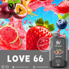 Silvaper vape device with fruit-themed design and 'LOVE 66' branding.