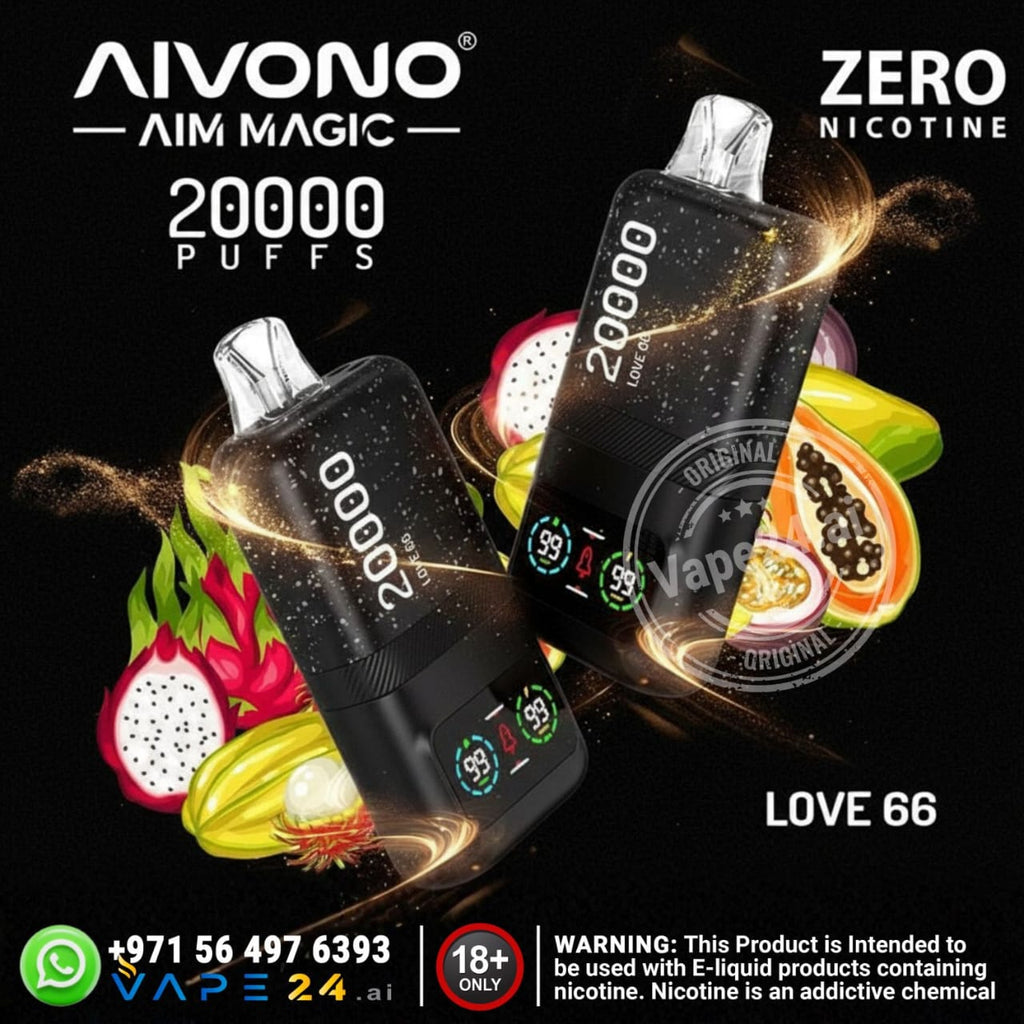 AIVONO AIM MAGIC 20000 Puffs Disposable Vape – 0% Nicotine in Dubai