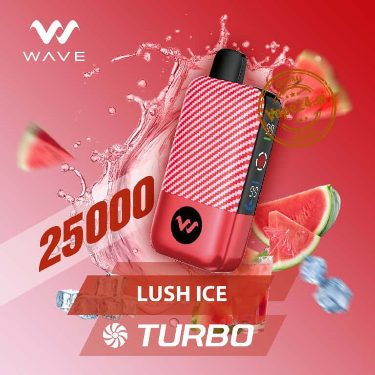 Wave Turbo 25,000 Puffs Disposable Vape – Buy in UAE Flavors: Lush Ice