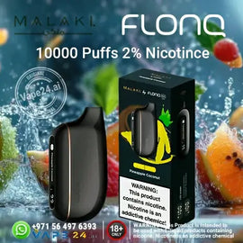 Malaki Flonq 10000 Puffs Max Smart 2% Nicotine Vape in Dubai Flavors ::: Banana Milkshake vape24.ai