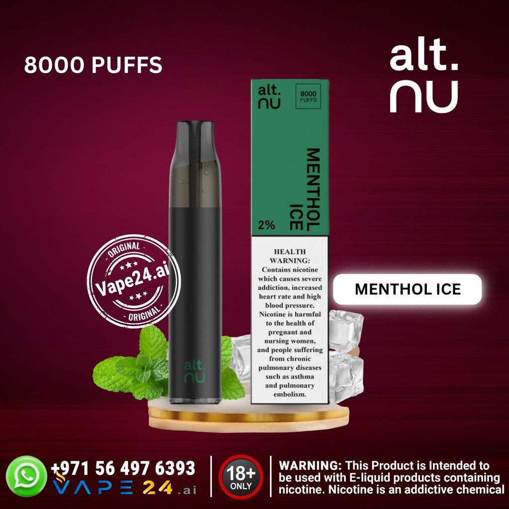 ALT NU 7 8000 Puffs Disposable Vape  2% in Dubai UAE
