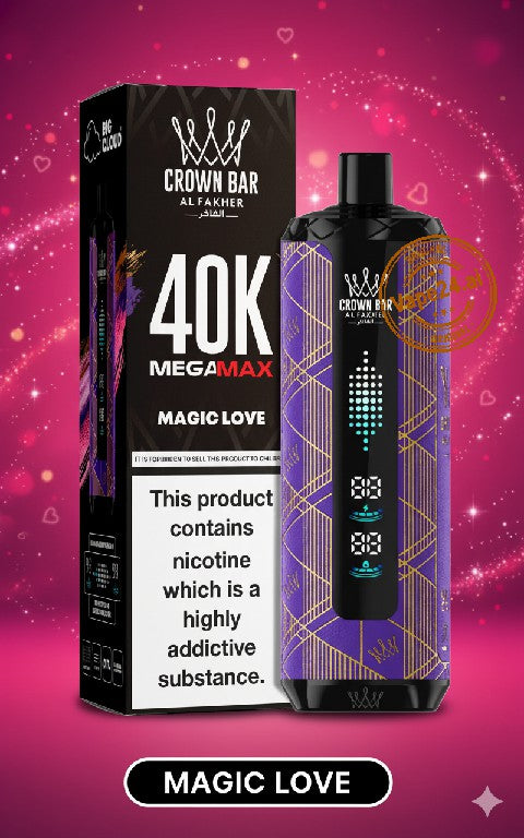 Al Fakher Crown Bar Mega Max 40k Puffs DTL Disposable Vape in Dubai