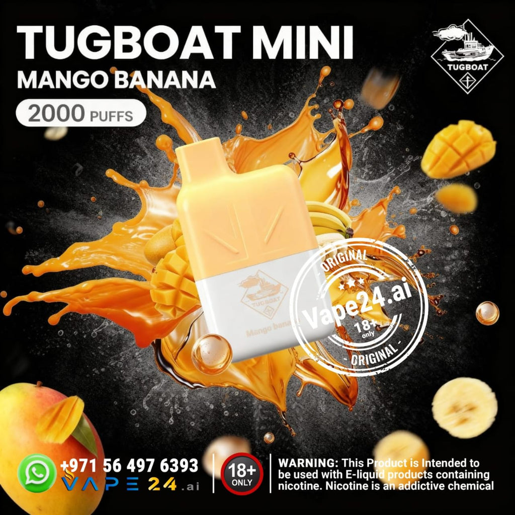 Tugboat Mini 2000 Puffs 2% Disposable Vape in UAE