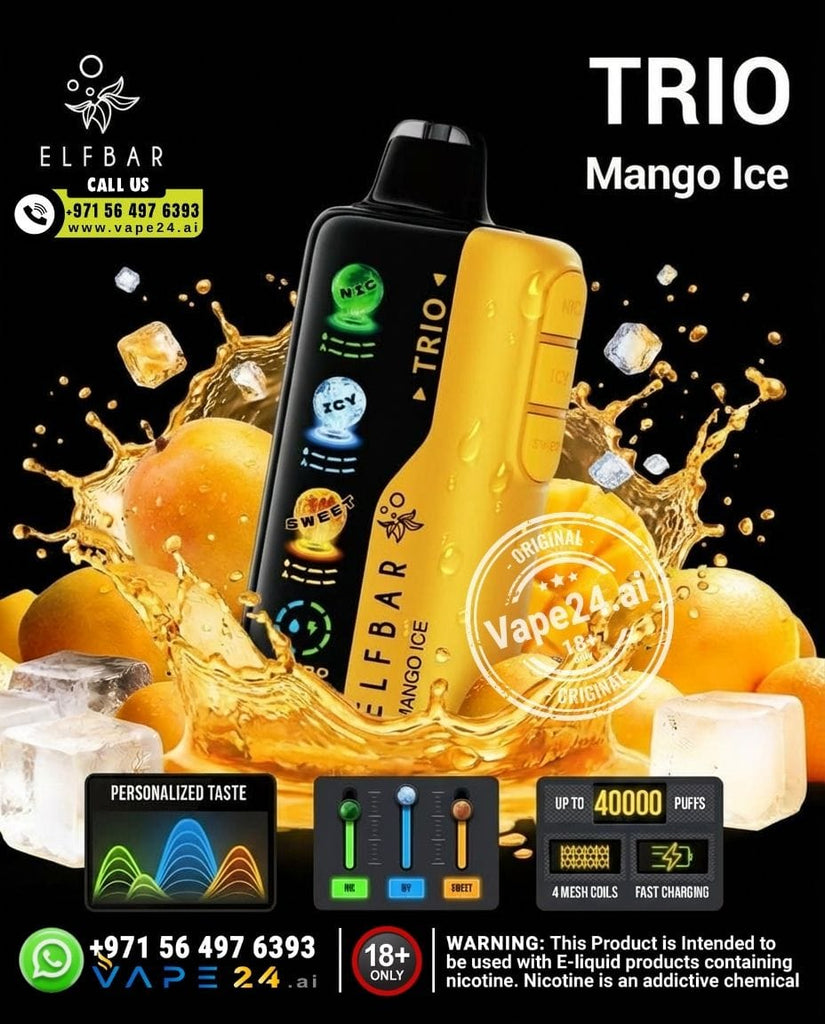 ELF BAR Trio 40K Disposable Vape 40000 Puffs – Custom Flavor Modes | Dubai UAE