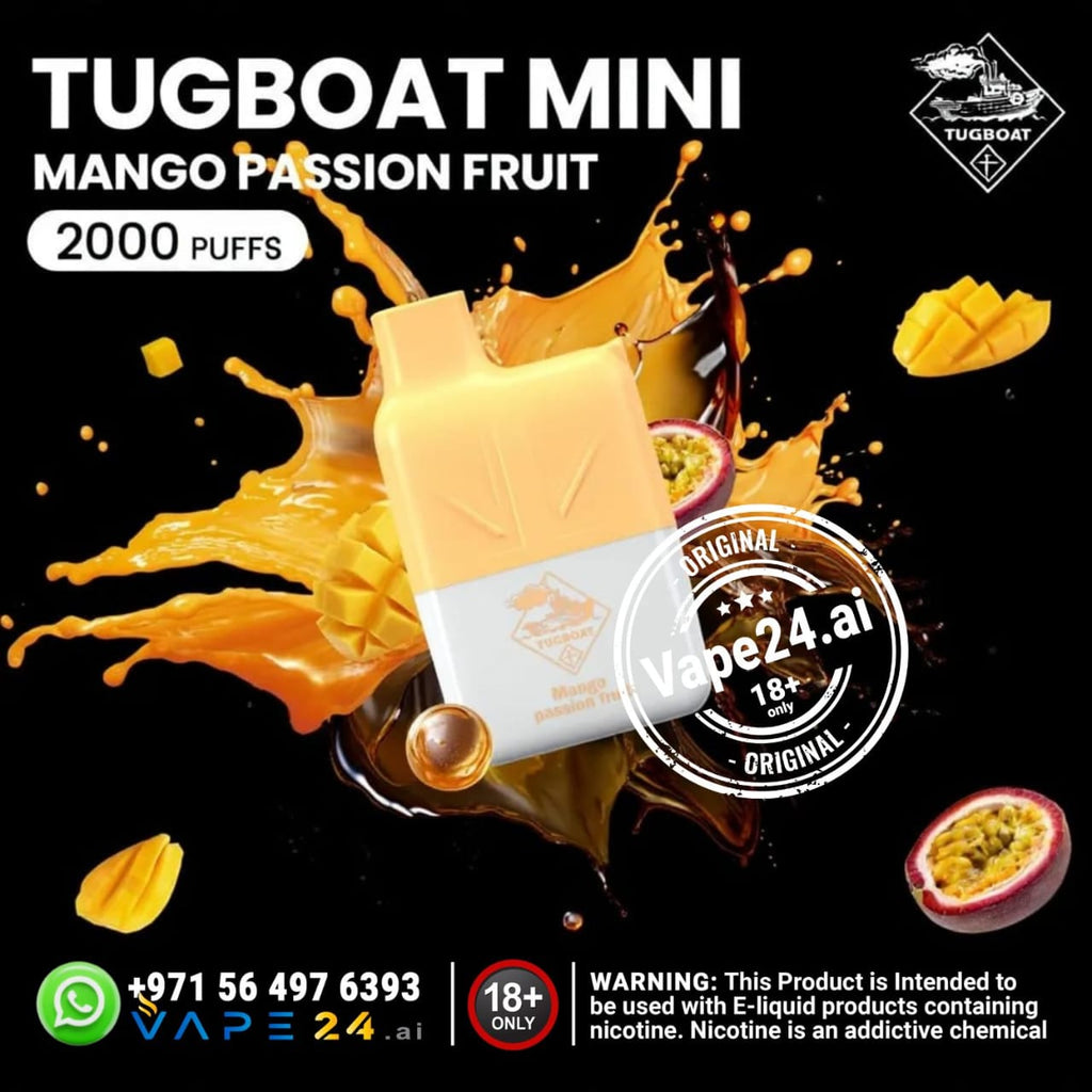 Tugboat Mini 2000 Puffs 2% Disposable Vape in UAE