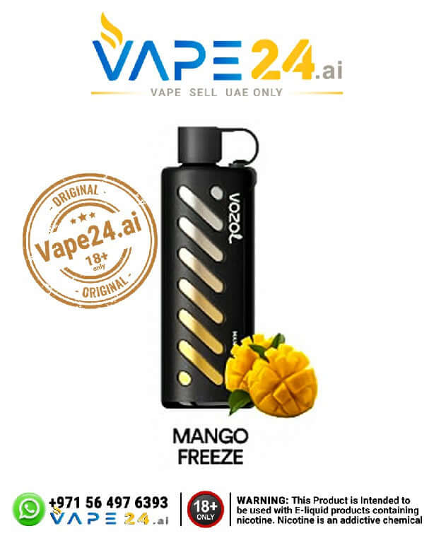 Vozol Gear Shisha 25000 Puffs Disposable Vape in Dubai Flavors: Mango Freeze