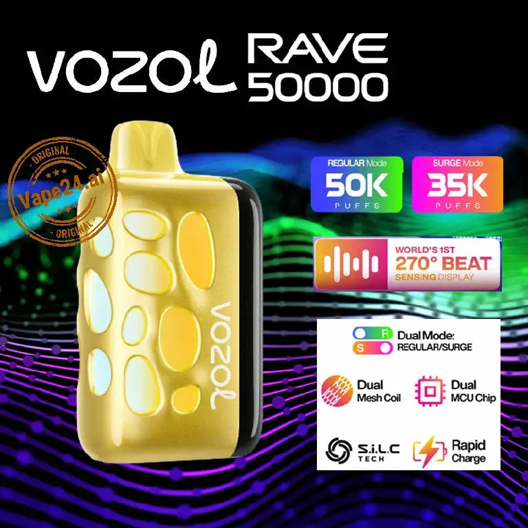 vozol disposable vape features VOZOL Rave 40000Puffs Vape 5%in Dubai