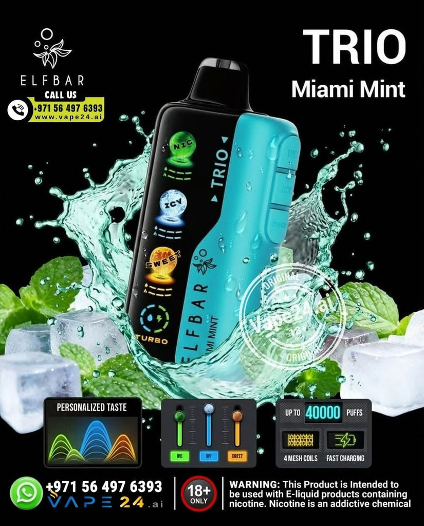ELF BAR Trio 40K Disposable Vape 40000 Puffs – Custom Flavor Modes | Dubai UAE