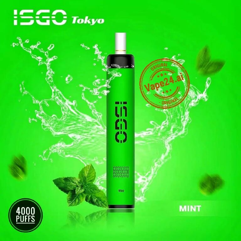 ISGO Tokyo 4000 Puffs Disposable Vape – Best Flavors in UAE Flavors: Mint