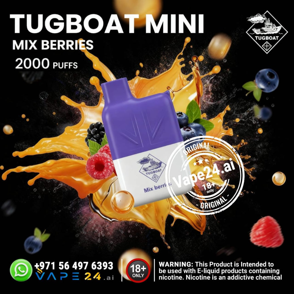 Tugboat Mini 2000 Puffs 2% Disposable Vape in UAE