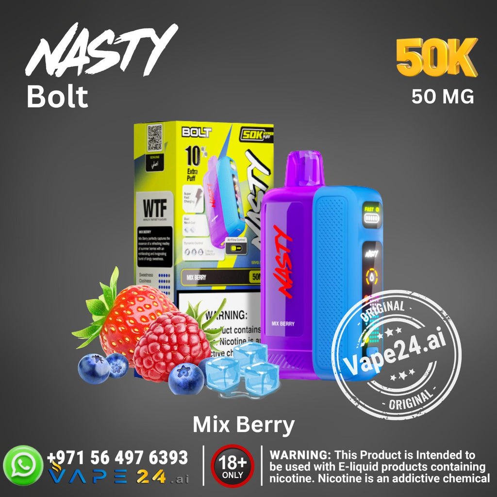 Nasty Bolt Hyperbeast 50K Puffs 50mg Disposable Vape in UAE