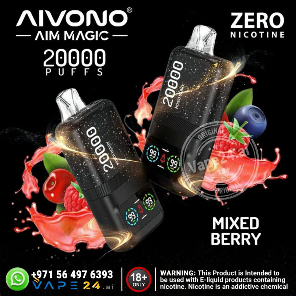 AIVONO AIM MAGIC 20000 Puffs Disposable Vape – 0% Nicotine in Dubai