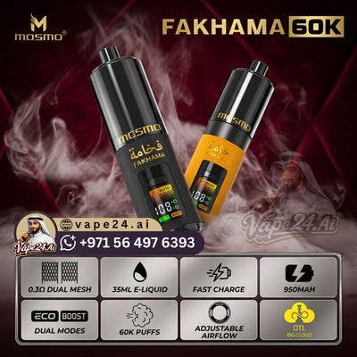 Mosmo Fakhama 60000 Puffs Disposable Vape 50MG in Dubai