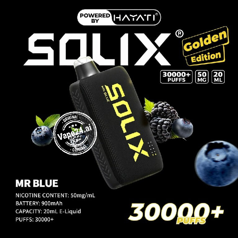Hayati Solix 30000 Puffs Golden Edition Disposable Vape  in Dubai UAE