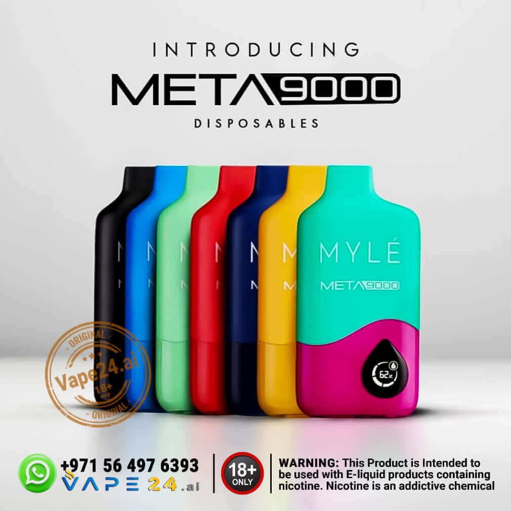 Myle Meta 9000 Puffs Disposable Vape 50mg in DubaiFlavors ::: Iced Watermelon