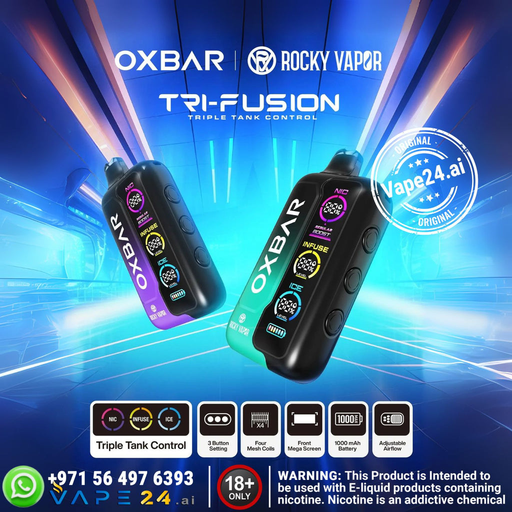 OXBAR Tri-Fusion 45000 Puffs Disposable Vape – in Dubai, UAE