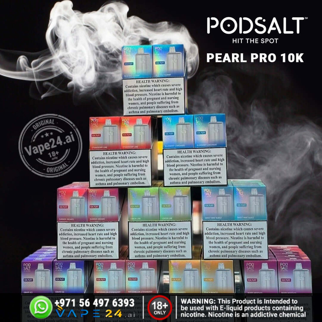 Pod Salt Pearl Pro 10K Puffs – Best Disposable Vape in DubaiFlavors ::: Berry Menthol