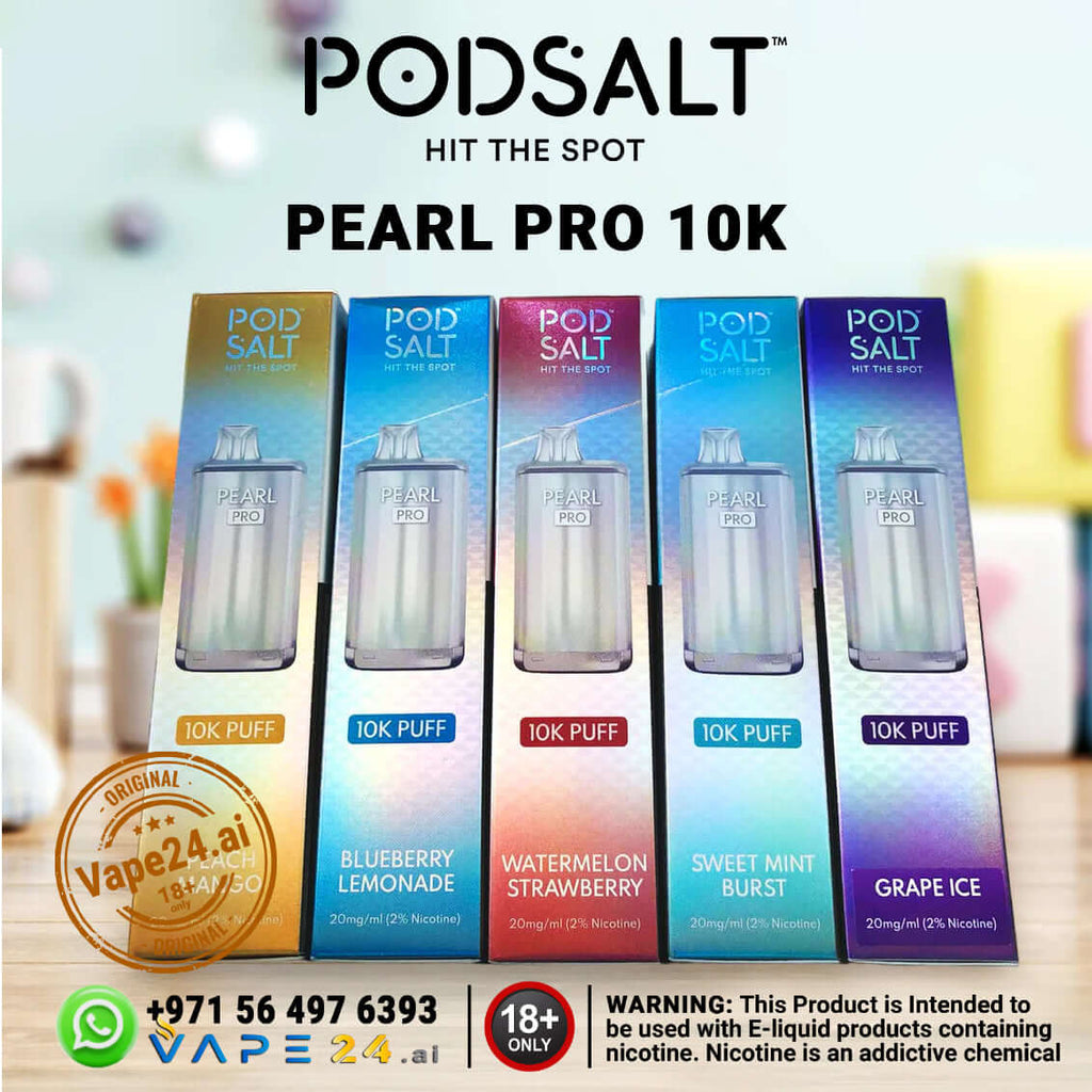 Pod Salt Pearl Pro 10K Puffs – Best Disposable Vape in DubaiFlavors ::: Berry Menthol