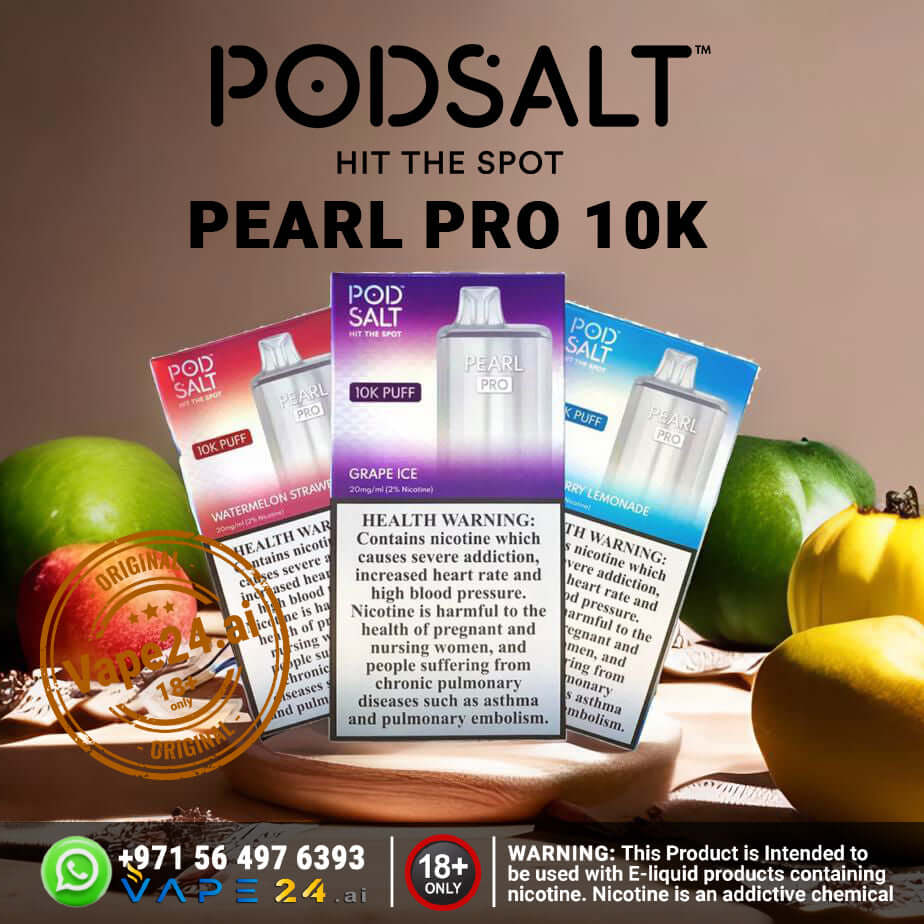 Pod Salt Pearl Pro 10K Puffs – Best Disposable Vape in DubaiFlavors ::: Berry Menthol