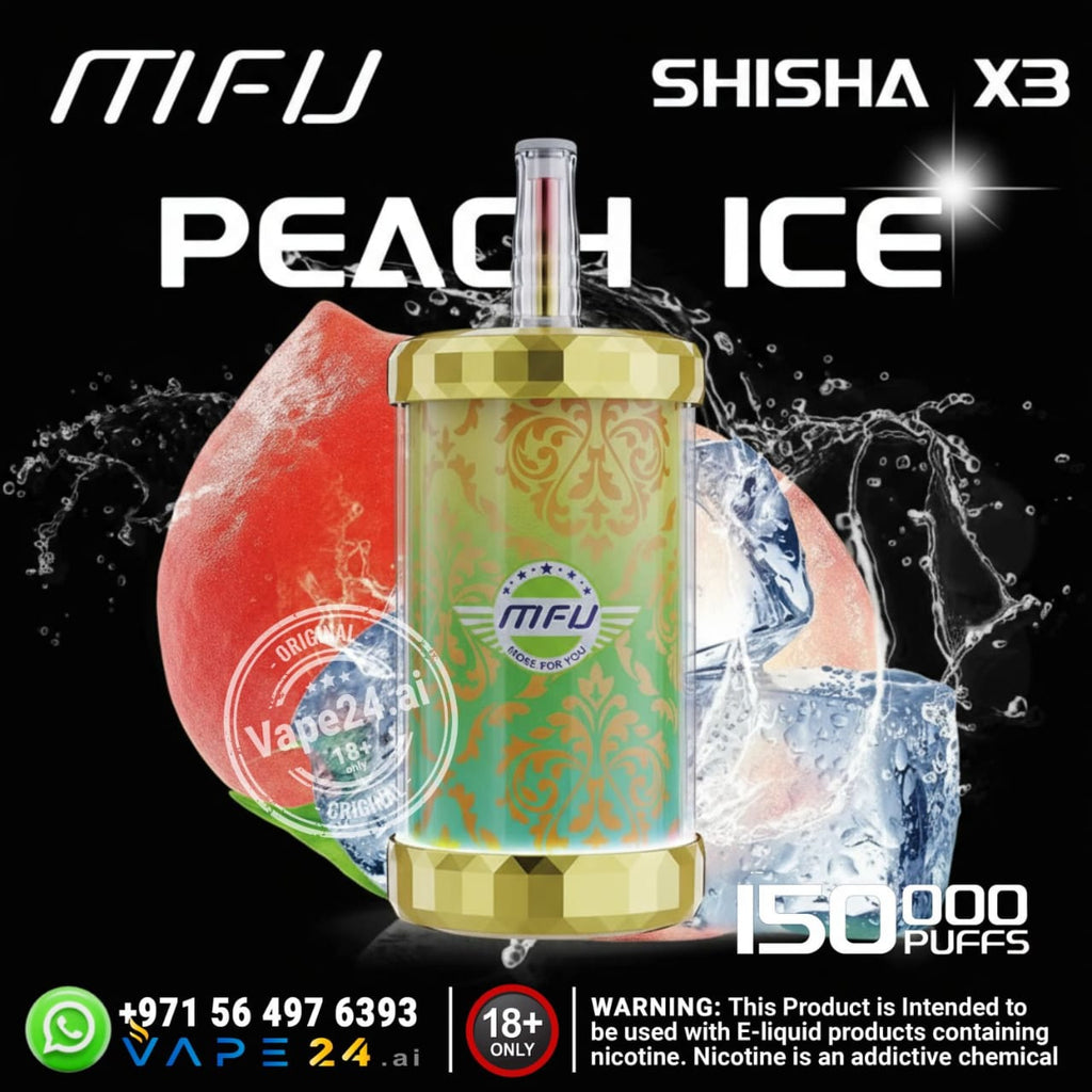 MFU SHISHA X3 – 150,000 Puffs Hookah-Style Disposable Vape Dubai