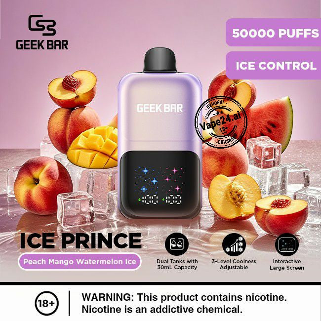Geek Bar Ice Prince 50000 Puffs Disposable Vape in Dubai UAE